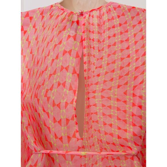 Misa Los Angeles Petra Geometric Belted Dress, Size S - Picture 7 of 10